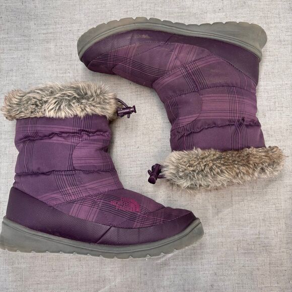 North Face Nuptse Bootie Fur IV‎ Purple Down Gorpcore Women's 7 - Picture 9 of 10